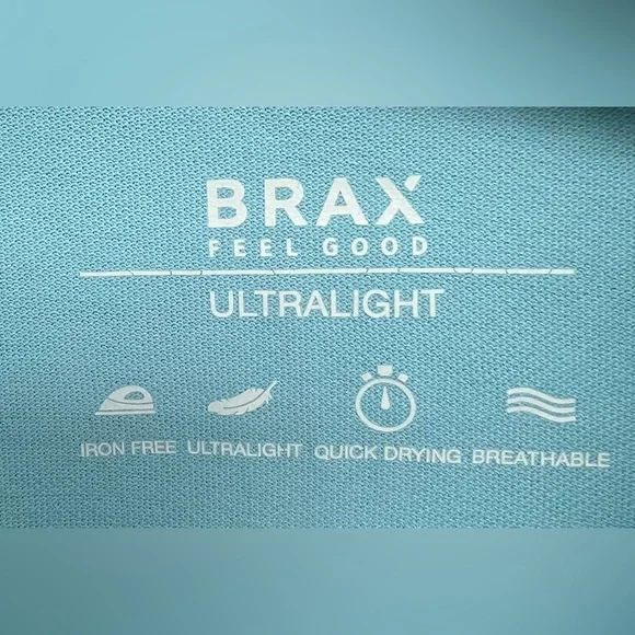 Brax- Ultralight, Style: Pepe,‎ Men's Teal Blue Polo Shirt- Size: Large